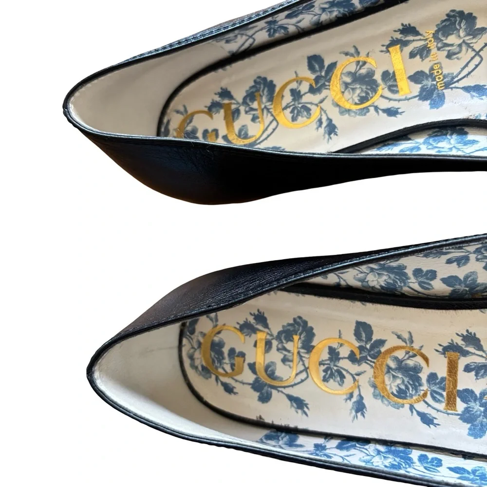 Gucci Leather Ballet Flat Size 40.5 or 10.5 GUC - Picture 5 of 16